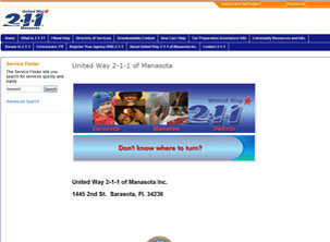 DeSoto County 211 website