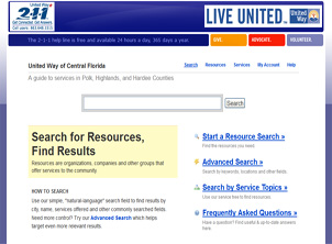 Hardee County 211 website