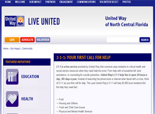 Lafayette County 211 website