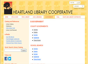 Heartland Library Cooperatve eGovernment Page