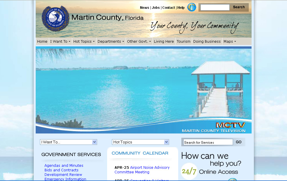 Martin County Government Page
