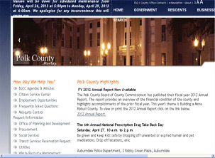 Polk County Government Page