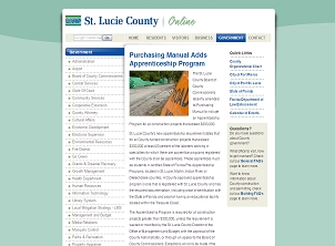 St. Lucie County Government Page